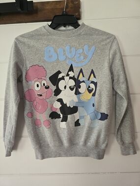 'Bluey' Graphic Grey Crewneck Sweatshirt - Women's Xxs